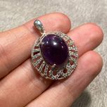 آویز نقره آمیتیست (2)