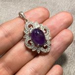 آویز نقره آمیتیست (3)