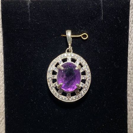 آویز نقره آمیتیست (5)