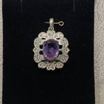 آویز نقره آمیتیست (8)