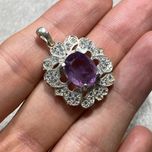 آویز نقره آمیتیست (8)