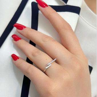 انگشتر نقره مینیمال | انگشتر نقره دخترانه