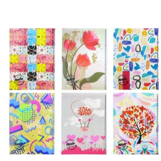 دفتر خطی سیمی 50 برگ کلاسیک امیر