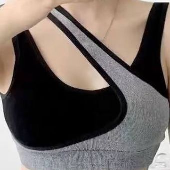 نیمتنه اسپرت دورنگ یقه چپ و راست رومی
