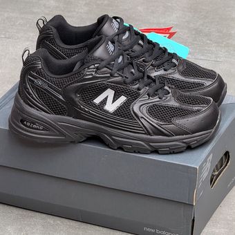 کتونی نیوبالانس 530 ست زنانه و مردانه مشکی \| New Balance 530
