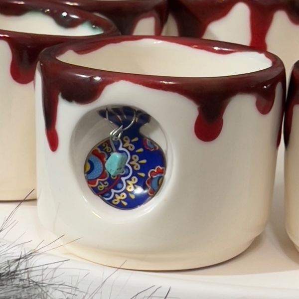 شات یلدایی با آویز فیروزه