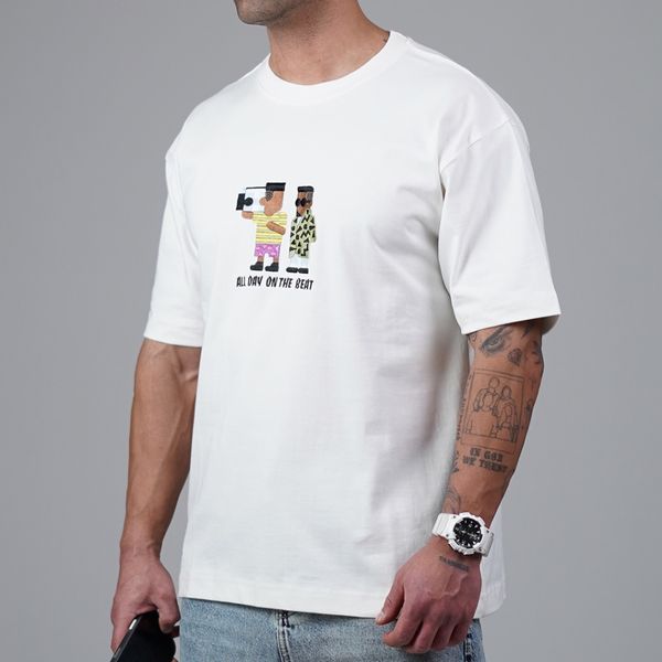 تیشرت گلدوزی ALL DAY ON THE BEAT کد 171210