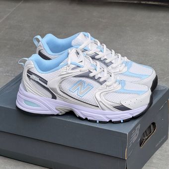 کتونی نیوبالانس 530 سفید آبی | New Balance 530 White Blue
