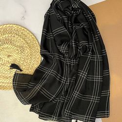 شال کریشه جت بلک مشکی