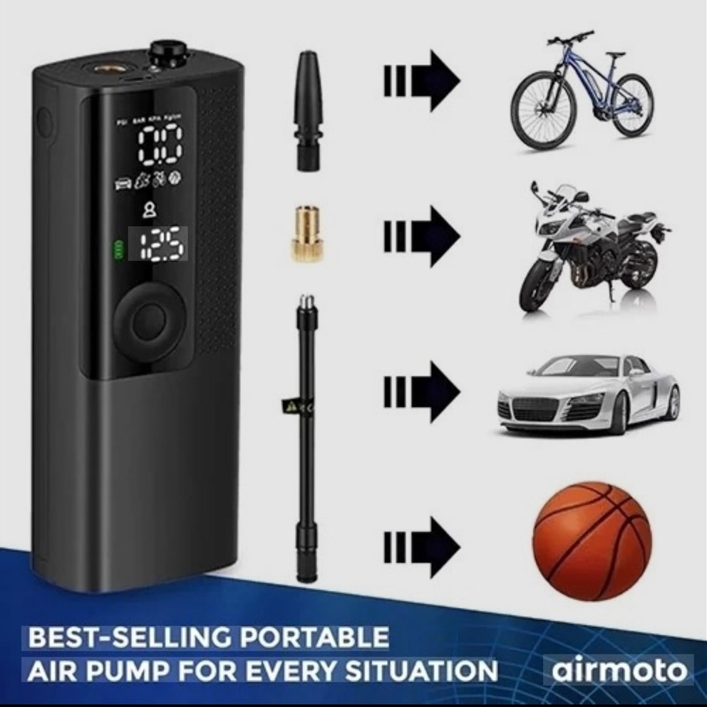 پمپ باد شارژی و قابل حمل خودرو از برند لنوو (Lenovo)