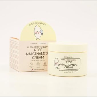 کرم مرطوب کننده صورت برنج و نیاسینامید بونی هیل 100 میل روشن کننده ، تغذیه کننده