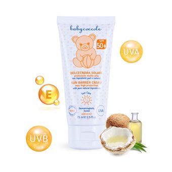 کرم ضد آفتاب SPF50 بیبی کوکول حجم 75 میلی گرم