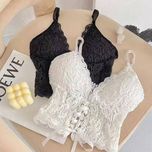 کراپ تاپ جلو بندی کاپ دار گیپور