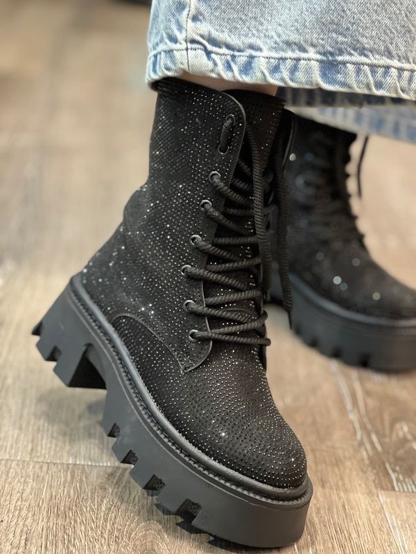 نیم بوت فول نگین