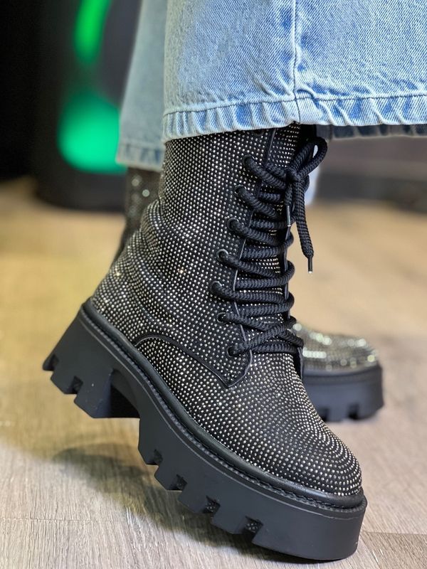 نیم بوت فول نگین