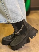 نیم بوت فول نگین زنجیری