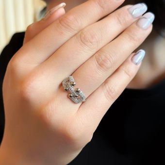 انگشتر نقره فانتزی - انگشتر نقره دخترانه