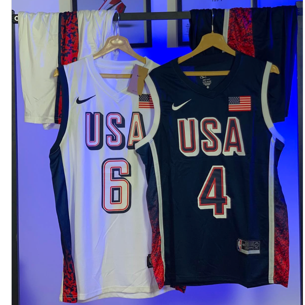 ست بسکتی usa سفید