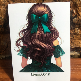 کارت گیفت طرح سبز بسته هشت عددی