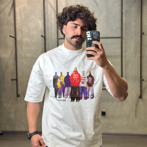 سری 4عددی تیشرت بالنسیگا چاپ  DTF کد 2132