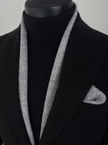 شالگردن پشمی طوسی روشن کد s242