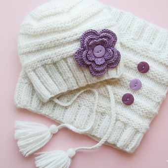 کلاه و شالگردن دخترانه