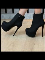 نیم بوت بغل زیپ پاشنه15سانت