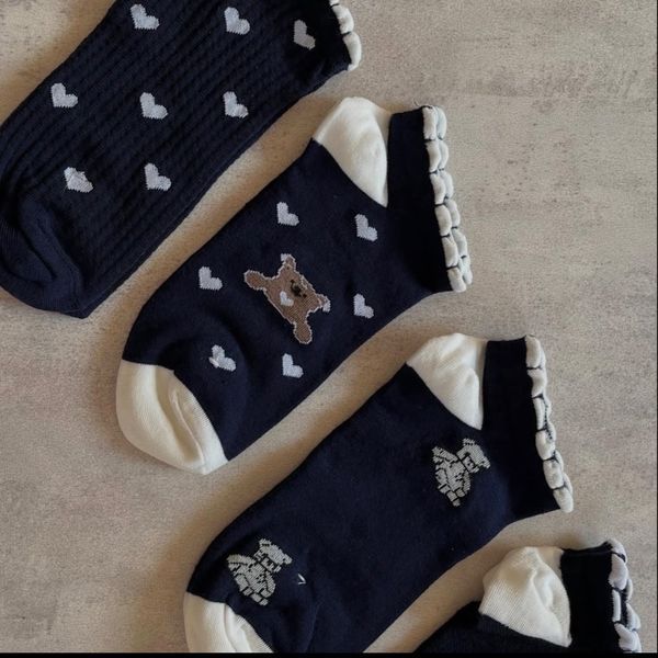 جوراب تدی سرمه ای