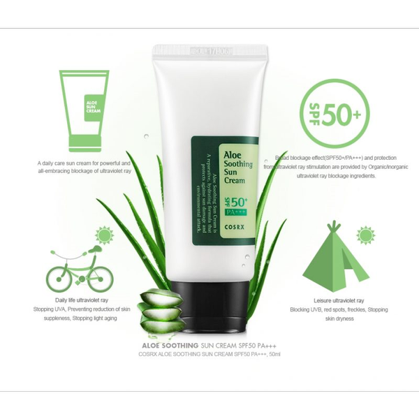 ضد آفتاب SPF50 آلوئه ورا کوزارکس