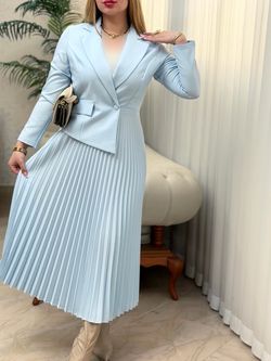 پیراهن کرپ پلیسه 3574