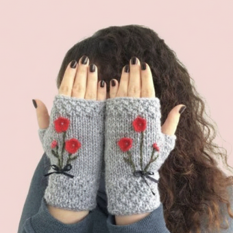 دستکش بافتنی زنانه