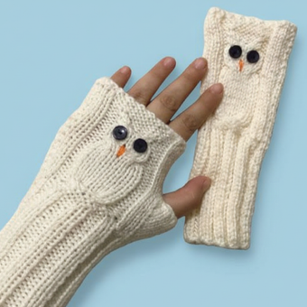 بافتنی دستکش دخترانه