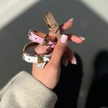دستبند چرم زنانه مدل پرادا