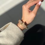 دستبند چرم زنانه مدل پرادا