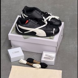 کتونی پوما اسپیدکت پرمیوم چرم مشکی | Puma Speedcat PRM x ROSE Premium