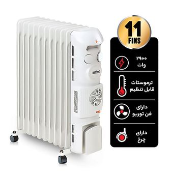 شوفاژ برقی روغنی سانفورد 11 پره 1211OH | گرمایش سریع و ایمن