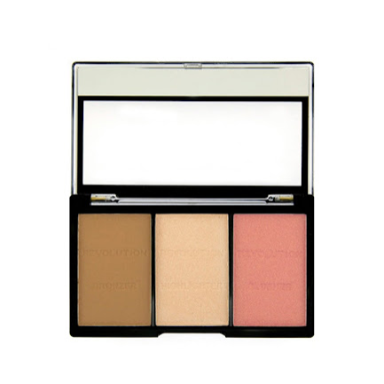 پالت سه کاره رولوشن مدل Ultra Fair   Revolution Ultra Sculpt & Contour Kit Ultra Fair