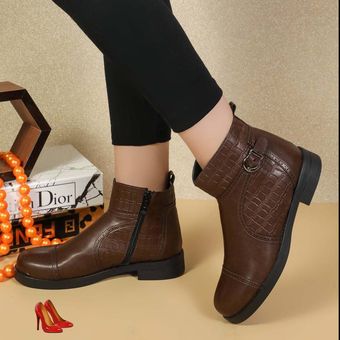 نیم بوت زنانه رویه و زیره خارجی نقاب