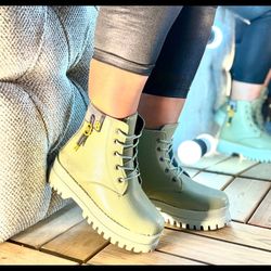 نیم بوت زنانه رویه فروتر خارجی مدل فندق