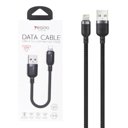 کابل شارژ فست پاوربانک آیفون Yesido مدل CA131L 12W - مشکی