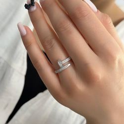 انگشتر میخ کارتیر نقره - انگشتر کارتیر نقره