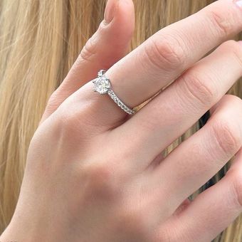 انگشتر تک تاش نقره - انگشتر جواهری نقره