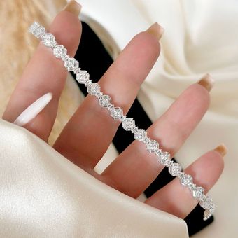 دستبند نقره زنانه | طراحی ساده و شیک، نقره 925 اصل