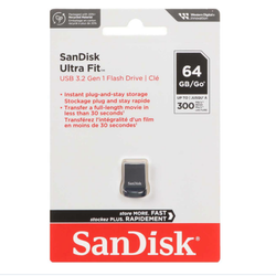 Sandisk Ultra Fit USB3.2 Flash Memory (300MB/S) - 64GB (گارانتی سورین)