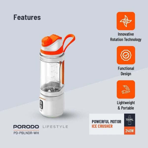مخلوط کن شارژیPorodo  مدل PD-BLNDR