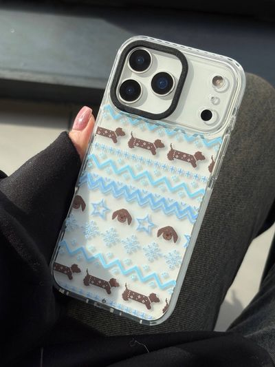 قاب آیفون Doggy Winter Pattern🐩
