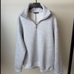 دورس نیم زیپ طوسی ملانژ واموس