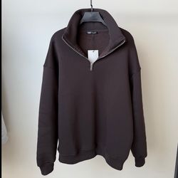 دورس نیم زیپ قهوه ای واموس