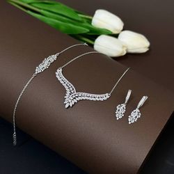 سرویس زنجیری نقره با آبکاری رادیوم