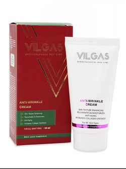 کرم ضد چروک صورت ویلگاس VILGAS حجم 50 میلی لیتر